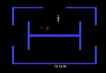 une photo d'Ã©cran de Berzerk sur Atari 2600